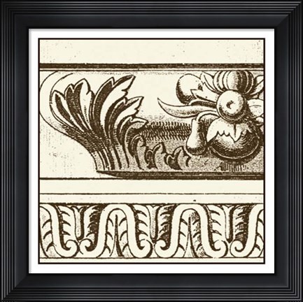 Framed Sepia Detail IV Print