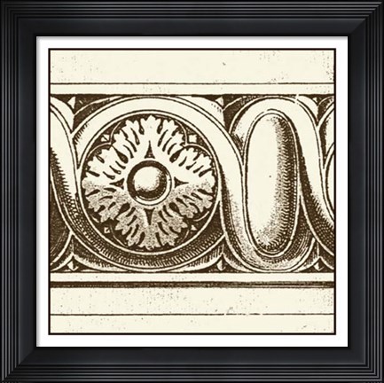 Framed Sepia Detail V Print