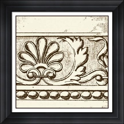 Framed Sepia Detail VI Print