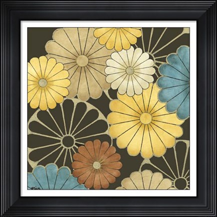 Framed Floral Confetti I Print