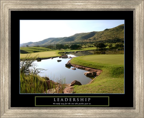 Framed Leadership-Golf Print