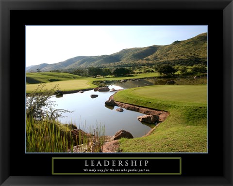 Framed Leadership-Golf Print