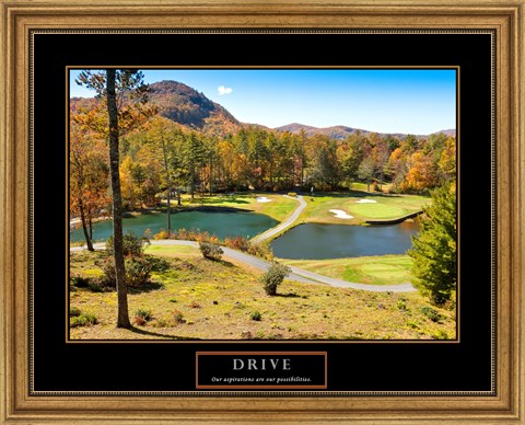 Framed Drive-Golf Print
