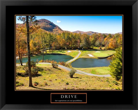 Framed Drive-Golf Print