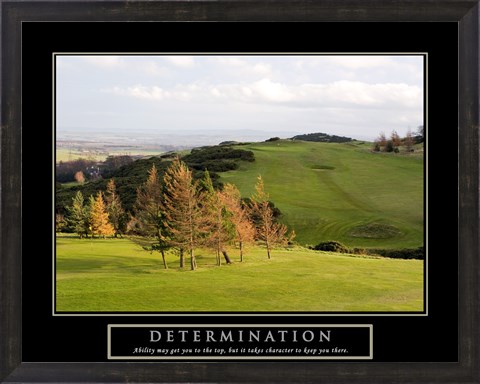 Framed Determination-Golf Print