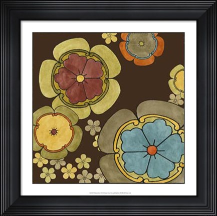 Framed Vibrant Sari I Print