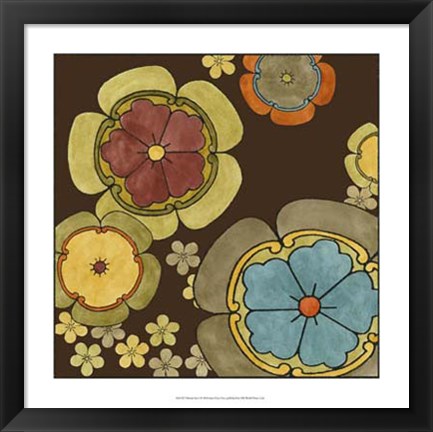 Framed Vibrant Sari I Print