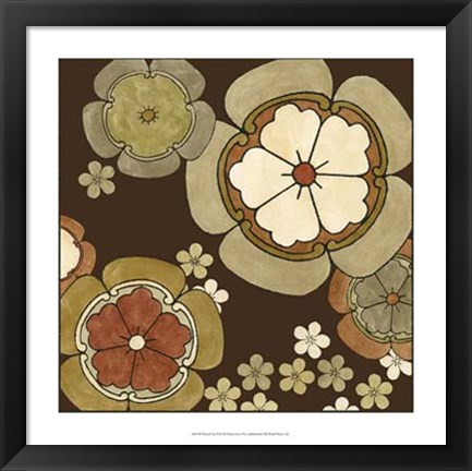 Framed Neutral Sari II Print