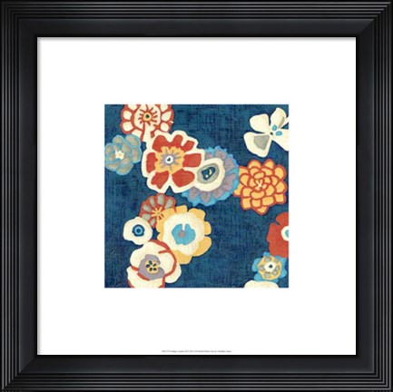 Framed Indigo Garden II Print