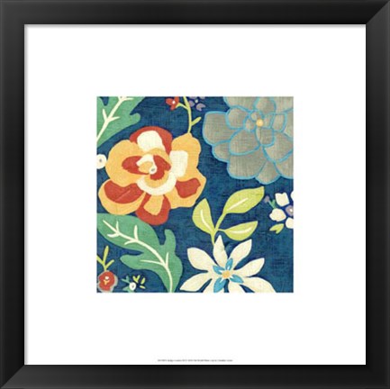 Framed Indigo Garden III Print