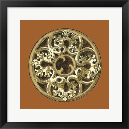 Framed Graphic Medallion II Print