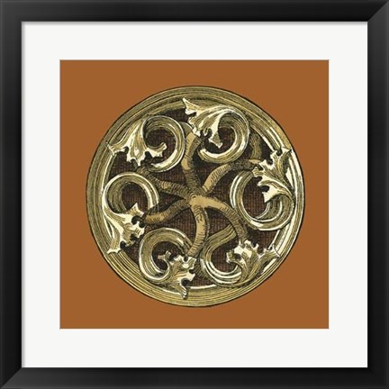 Framed Graphic Medallion III Print