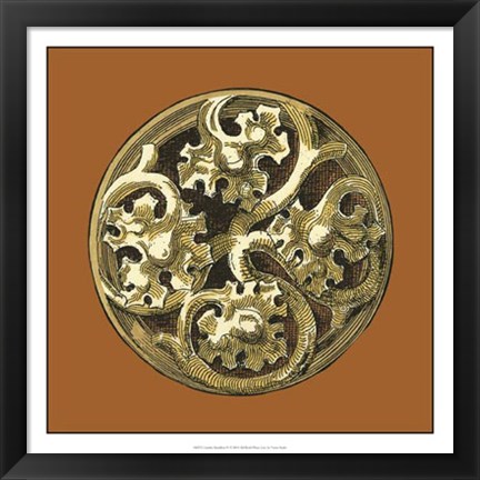 Framed Graphic Medallion IV Print