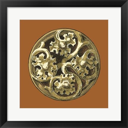 Framed Graphic Medallion IV Print