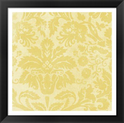 Framed Damask Detail I Print