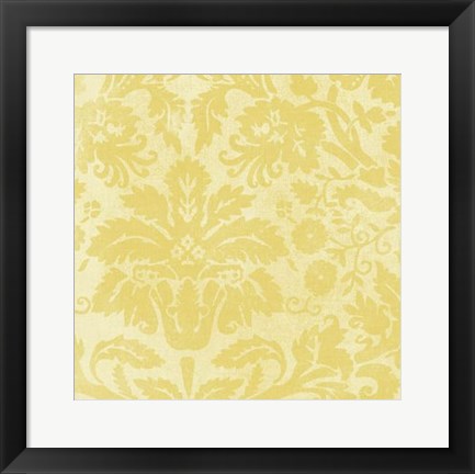 Framed Damask Detail I Print