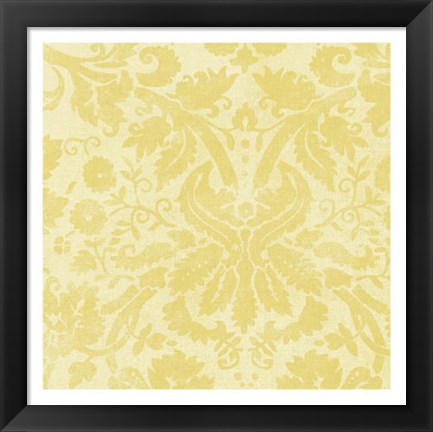 Framed Damask Detail II Print