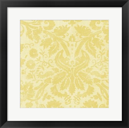 Framed Damask Detail II Print