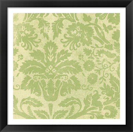 Framed Damask Detail III Print