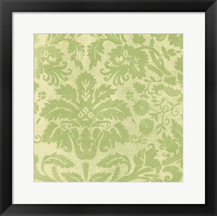 Framed Damask Detail III Print