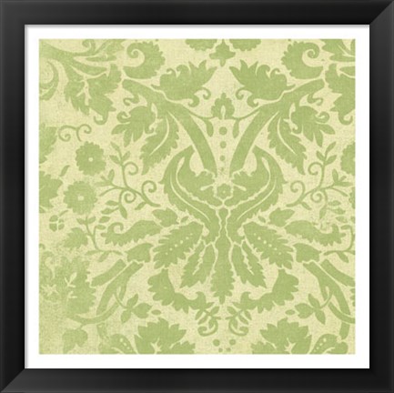 Framed Damask Detail IV Print