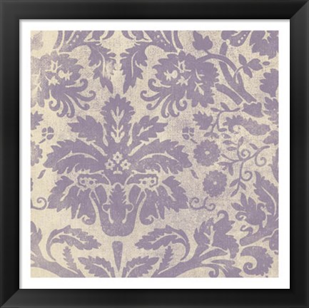 Framed Damask Detail V Print