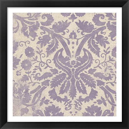 Framed Damask Detail VI Print