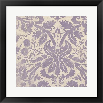 Framed Damask Detail VI Print