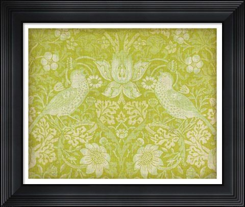 Framed Citrus Chintz I Print