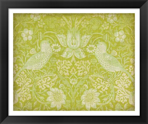 Framed Citrus Chintz I Print