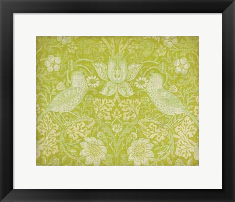 Framed Citrus Chintz I Print