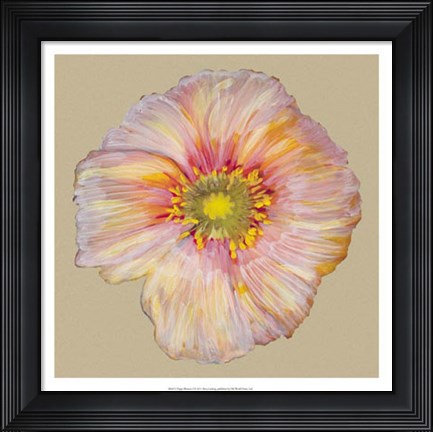 Framed Poppy Blossom I Print