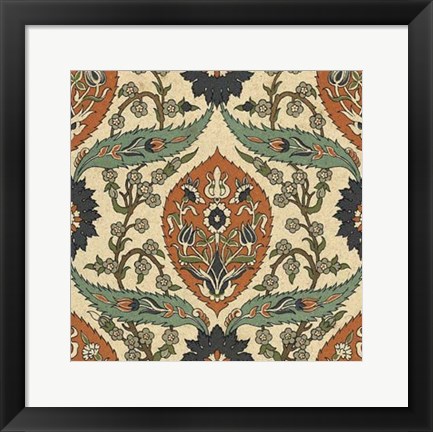 Framed Persian Tile II Print