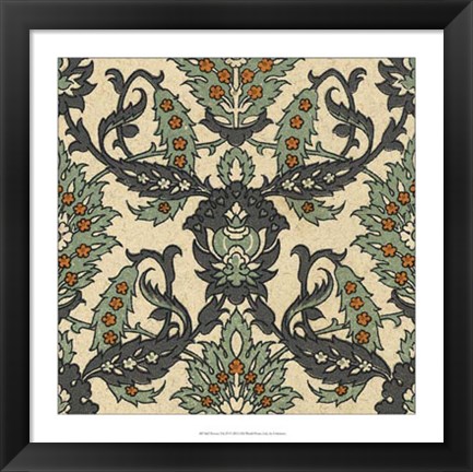 Framed Persian Tile IV Print