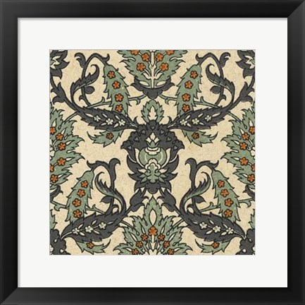 Framed Persian Tile IV Print