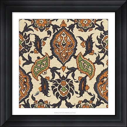 Framed Persian Tile VI Print