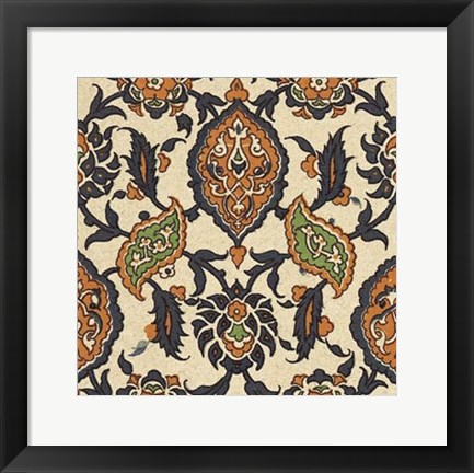 Framed Persian Tile VI Print