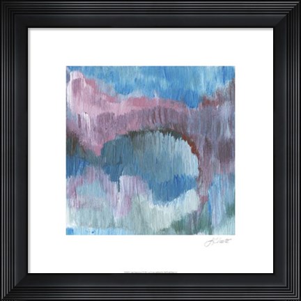 Framed Lapis Impressions I Print