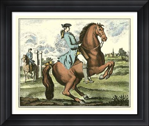 Framed Equestrian Training III Print