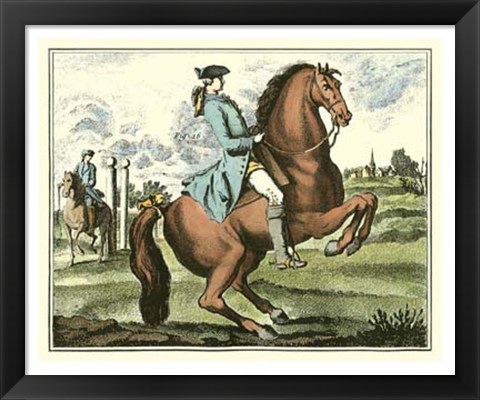 Framed Equestrian Training III Print