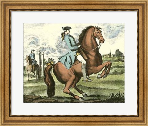 Framed Equestrian Training III Print