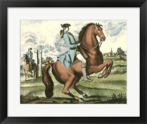 Framed Equestrian Training III Print