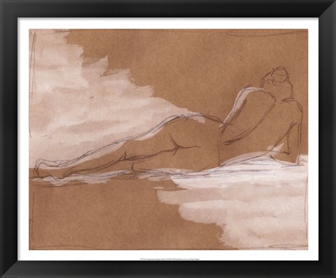 Framed Compositional Figure Study I Print