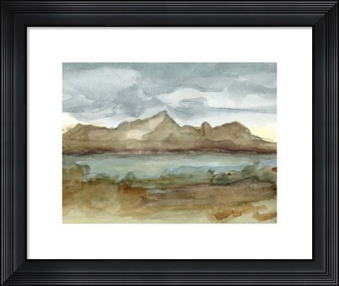 Framed Plein Air Landscape I Print