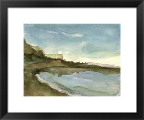 Framed Plein Air Landscape III Print