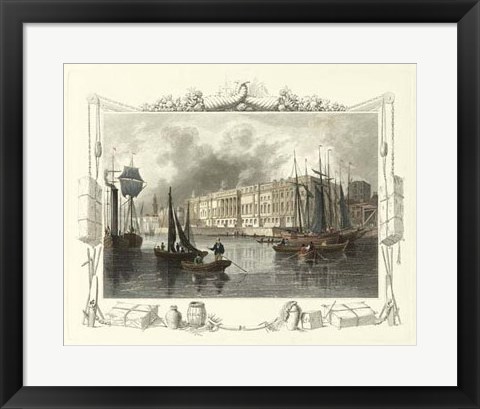 Framed Seaside Vignette I Print