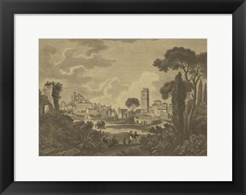 Framed Italian Landscape I Print