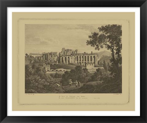 Framed Italian Landscape II Print