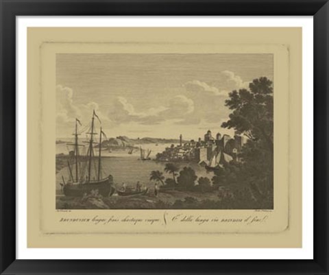 Framed Italian Landscape III Print