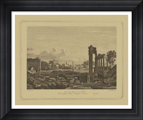Framed Italian Landscape IV Print